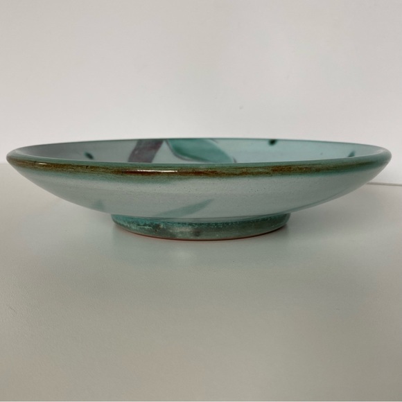 Hand made Pottery Plate with a pear Hand Thrown Signed Burdick 7” Decor EUC - Picture 6 of 15